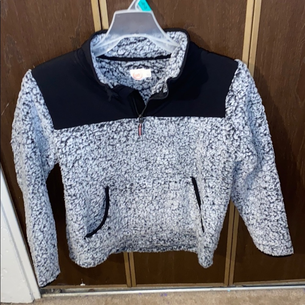 Brand New Fleece Jacket Gray Size 10/12